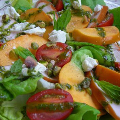 Zomersalade sharonfruit