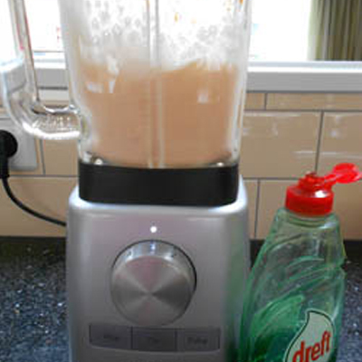 Blender afwassen