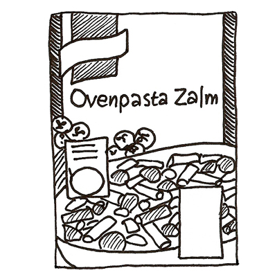 Ovenpasta met zalm