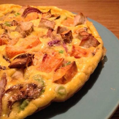 Lentefrittata met wintergroenten