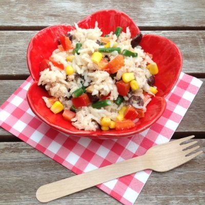 Koken op de camping: rijstsalade