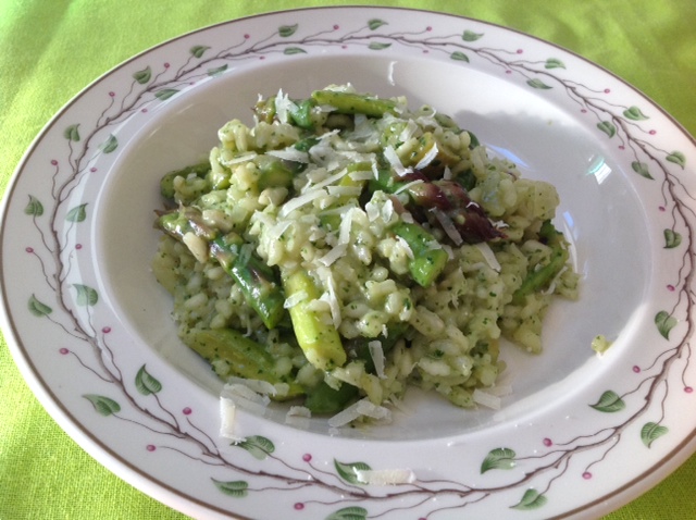 ovenrisotto groene asperges