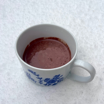 Echte warme chocolademelk