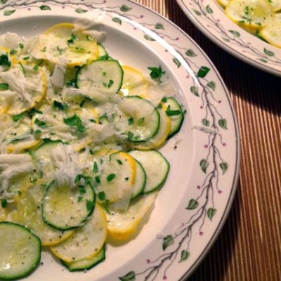 Courgette met Texelse schapenkaas