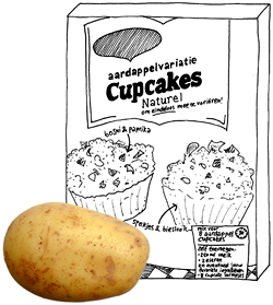 Aardappelcupcakes