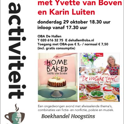 Ontmoet Yvette & Karin op 29 oktober