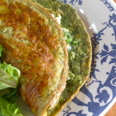 Kliekjesrecept: groene omelet