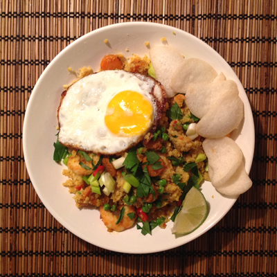 Nasi goreng van bloemkool