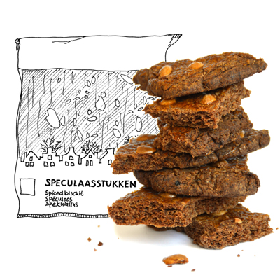 Speculaasbrokken (met zelfgestampte mix)