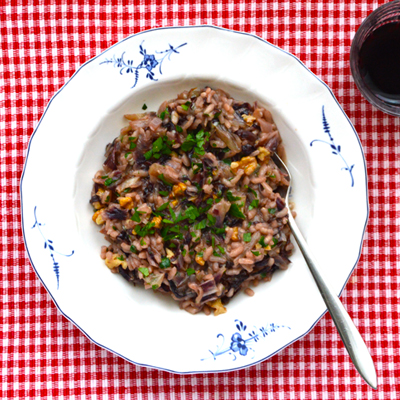 Risotto met radicchio