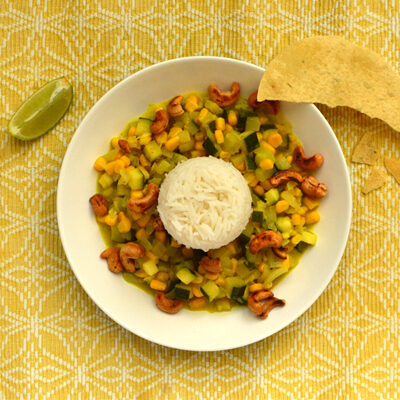 Maiscurry met courgette