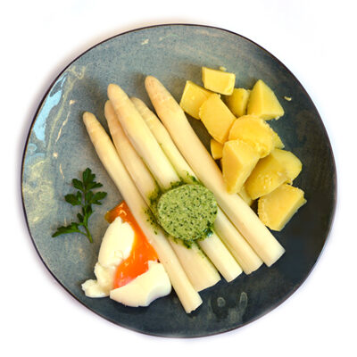 Asperges met daslook