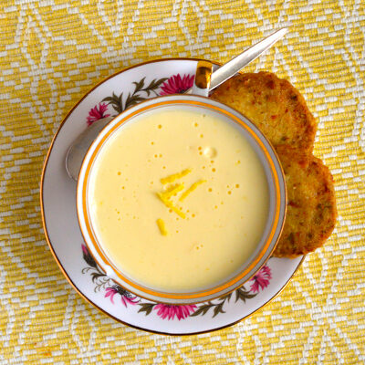 Lemon posset met shortbread