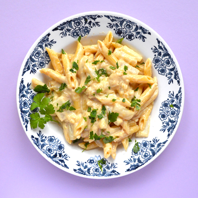 Romige aspergepasta