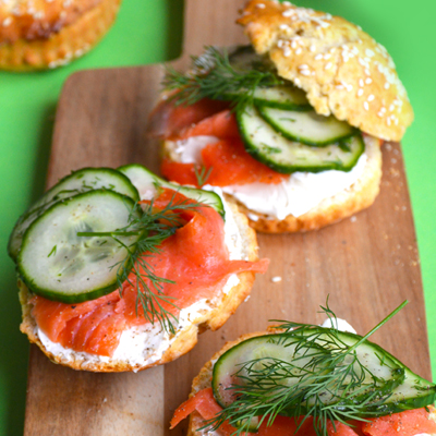 Hartige scones met zalm