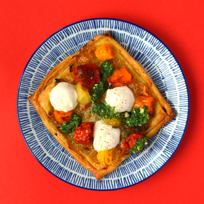 Tomatentaartjes met pesto